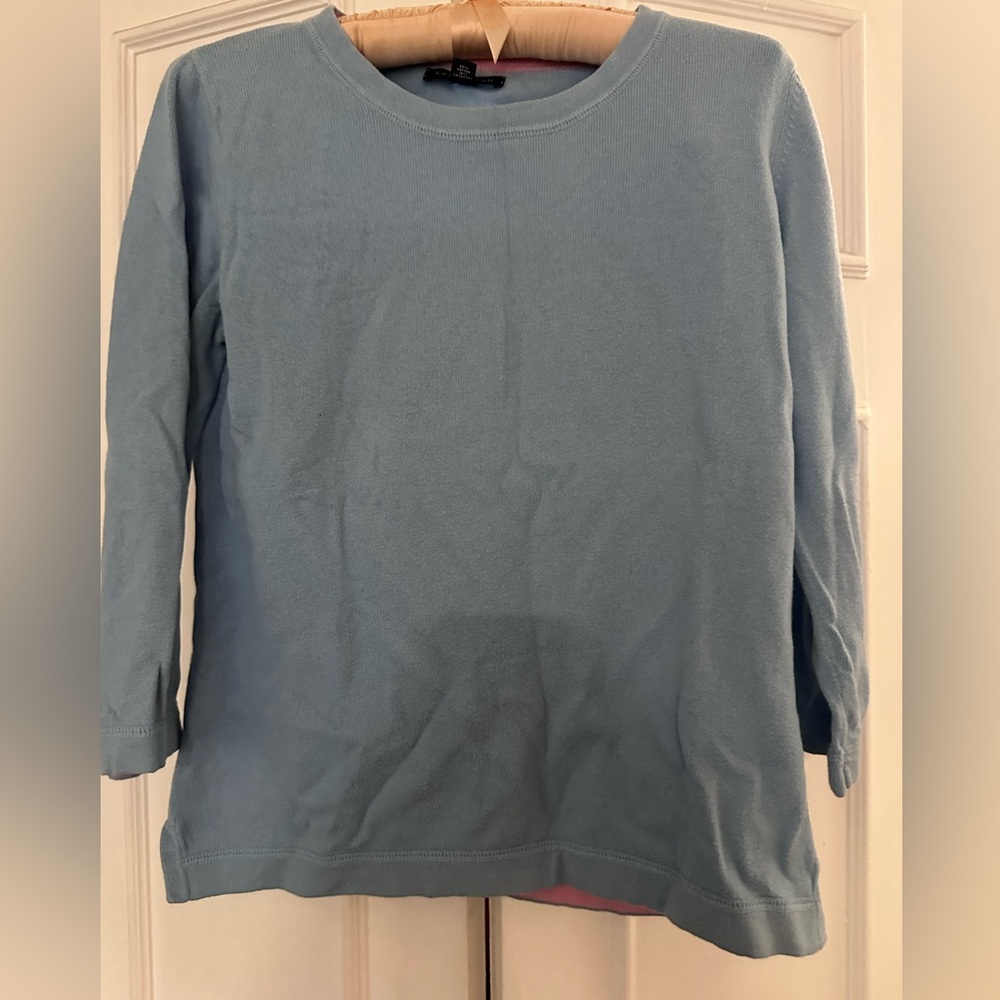 Lands' End Light Blue Knit Top